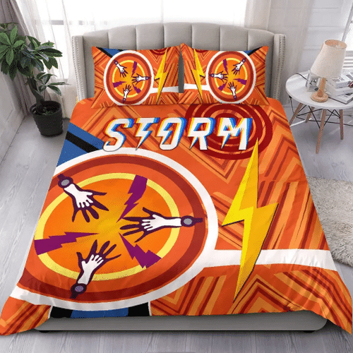 Love New Zealand Bedding Set - Storm Bedding Set Simple Indigenous - Orange K8