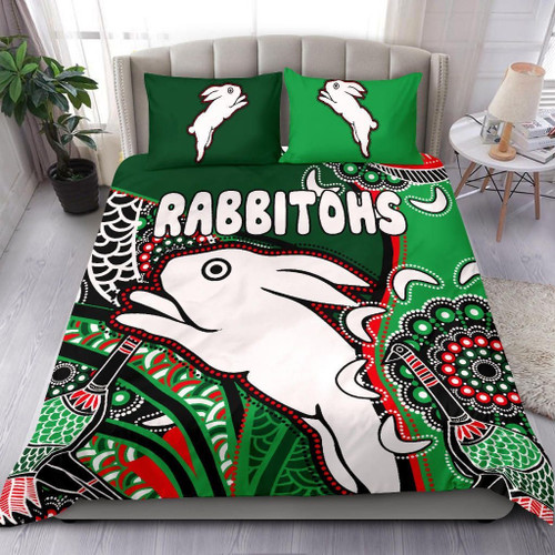 Love New Zealand Bedding Set - Rabbitohs Bedding Set Indigenous Survival World TH12