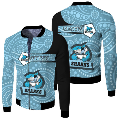 Love New Zealand Clothing - Cronulla-Sutherland Sharks Simple Style Fleece Winter Jacket A35