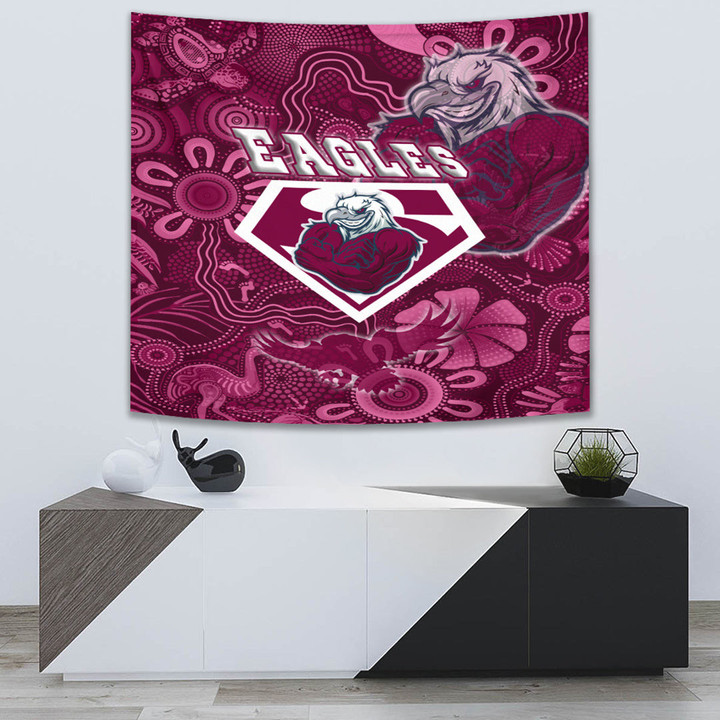 Love New Zealand Tapestry - Manly Warringah Sea Eagles Superman Tapestry | africazone.store

