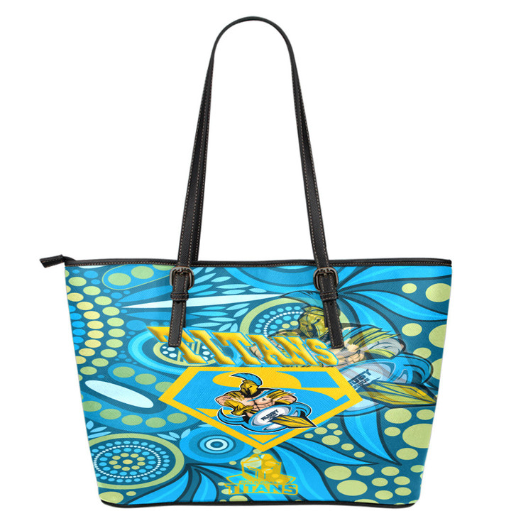 Love New Zealand Leather Tote - Gold Coats Titans Superman Leather Tote | africazone.store

