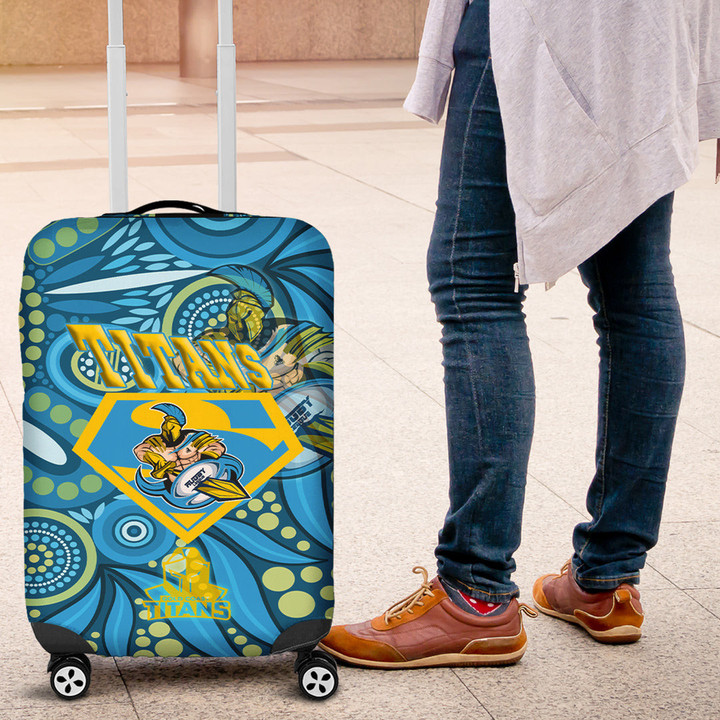 Love New Zealand Luggage Covers - Gold Coats Titans Superman Luggage Covers | africazone.store
