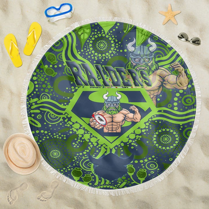 Love New Zealand Beach Blanket - Canberra Raiders Superman Beach Blanket | africazone.store
