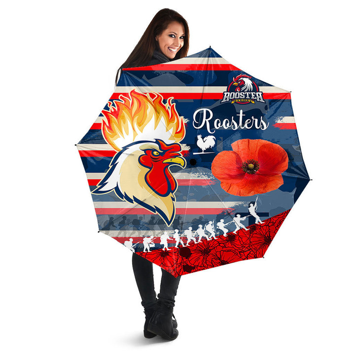 Love New Zealand - Sydney Roosters Style Anzac Day New Umbrellas | africazone.store
