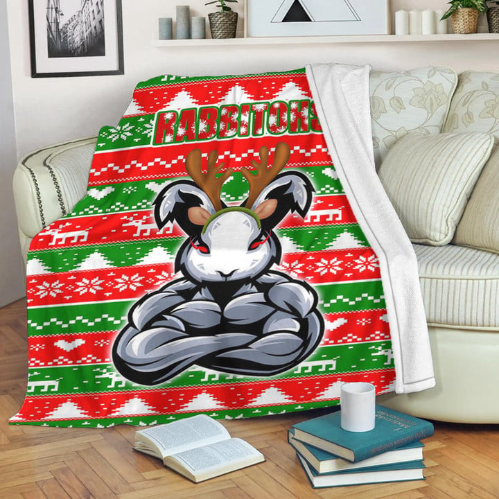 Love New Zealand Premium Blanket - South Sydney Rabbitohs Chritsmas 2022 Premium Blanket | africazone.store

