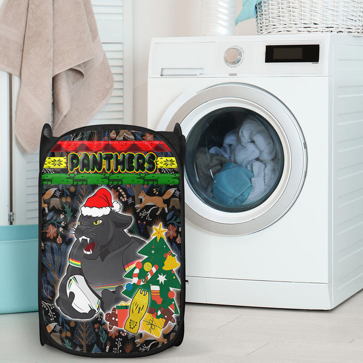 Love New Zealand Laundry Hamper - Penrith Panthers Chritsmas 2022 Laundry Hamper | africazone.store
