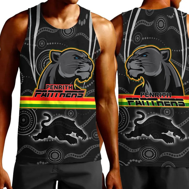 Love New Zealand Clothing - Penrith Panthers Head Panthers Tank Top A35 | Love New Zealand