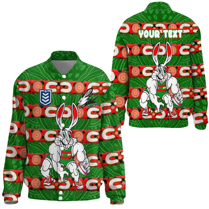 Love New Zealand Clothing - South Sydney Rabbitohs Comic Style Thicken Stand-Collar Jacket A35 | Love New Zealand