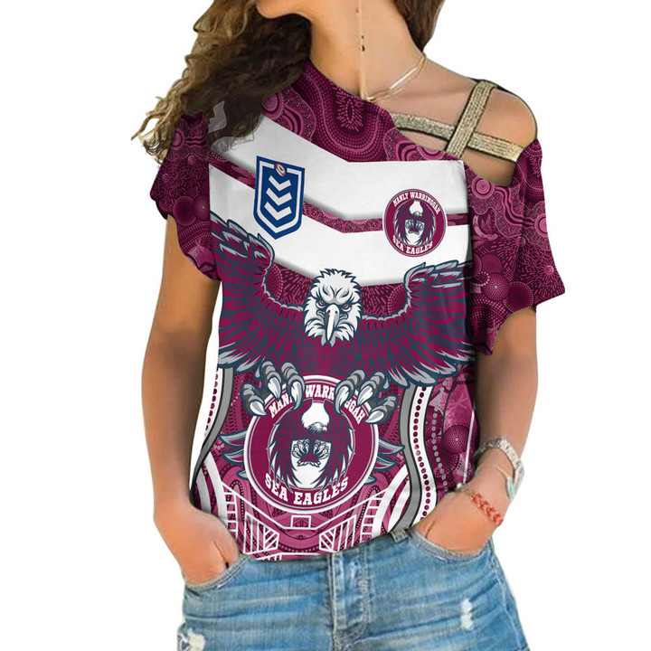 Love New Zealand Clothing - Manly Warringah Sea Eagles New Style One Shoulder Shirt A35 | Love New Zealand