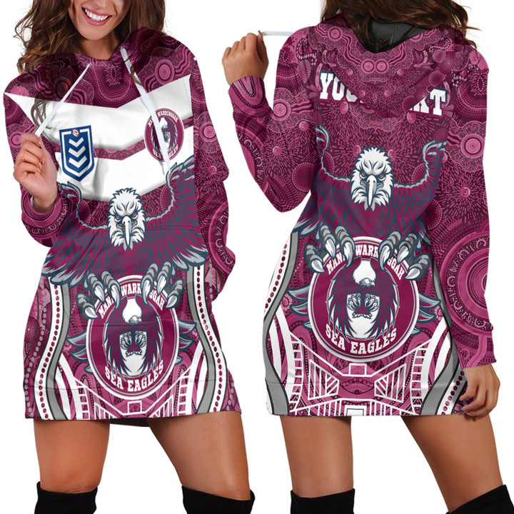 Love New Zealand Clothing - Manly Warringah Sea Eagles New Style Hoodie Dress A35 | Love New Zealand