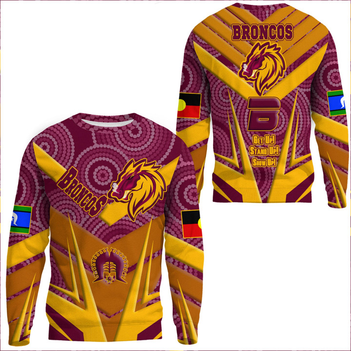 Love New Zealand Clothing - Brisbane Broncos Naidoc 2022 Sporty Style Sweatshirts A35 | Love New Zealand