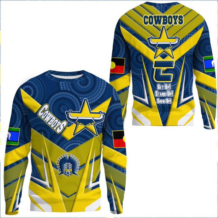 Love New Zealand Clothing - North Queensland Cowboys Naidoc 2022 Sporty Style Sweatshirts A35 | Love New Zealand