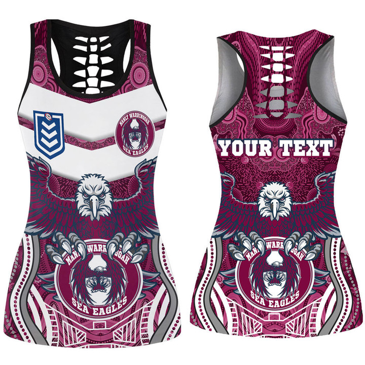 Love New Zealand Clothing - Manly Warringah Sea Eagles New Style Hollow Tank Top A35 | Love New Zealand