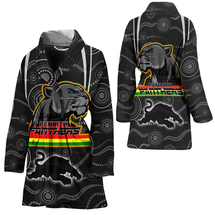 Love New Zealand Clothing - Penrith Panthers Head Panthers Bath Robe A35 | Love New Zealand