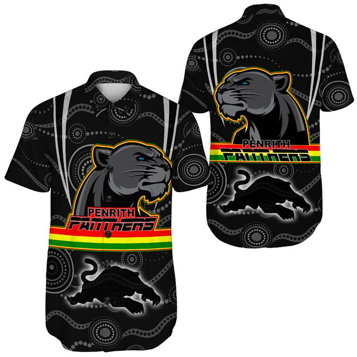 Love New Zealand Clothing - Penrith Panthers Head Panthers Short Sleeve Shirt A35 | Love New Zealand