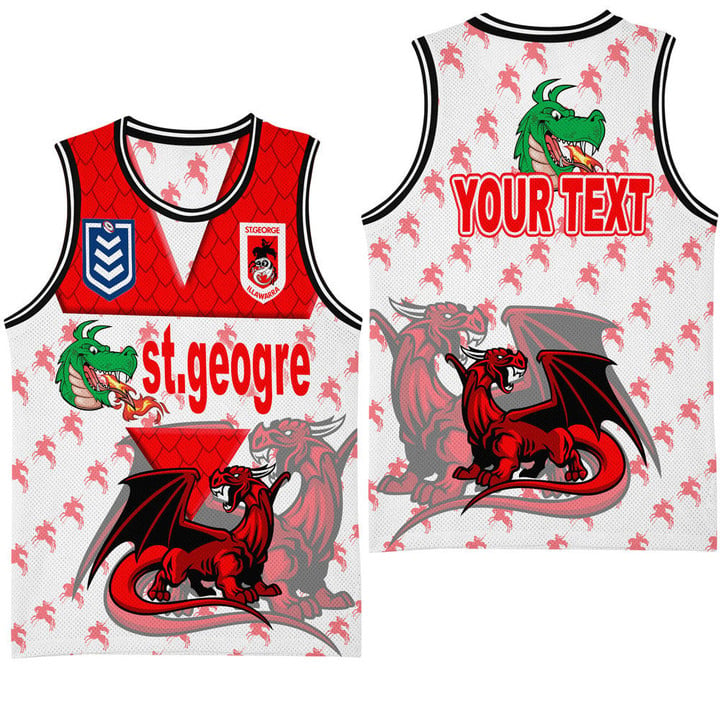 Love New Zealand Clothing - St. George Illawarra Dragons Style New Basketball Jersey A35 | Love New Zealand