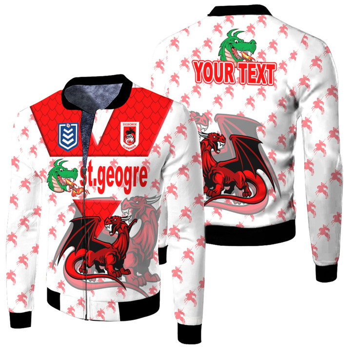 Love New Zealand Clothing - St. George Illawarra Dragons Style New Fleece Winter Jacket A35 | Love New Zealand