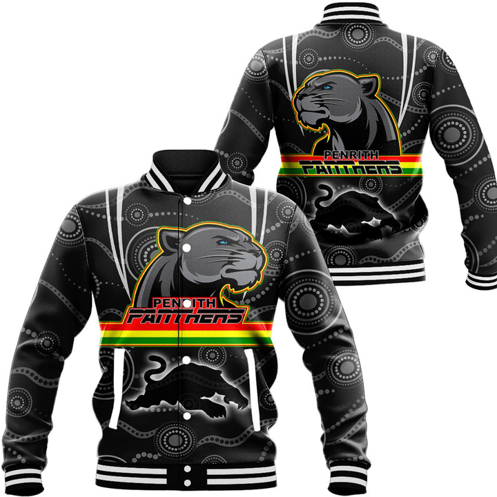 Love New Zealand Clothing - Penrith Panthers Head Panthers Baseball Jackets A35 | Love New Zealand