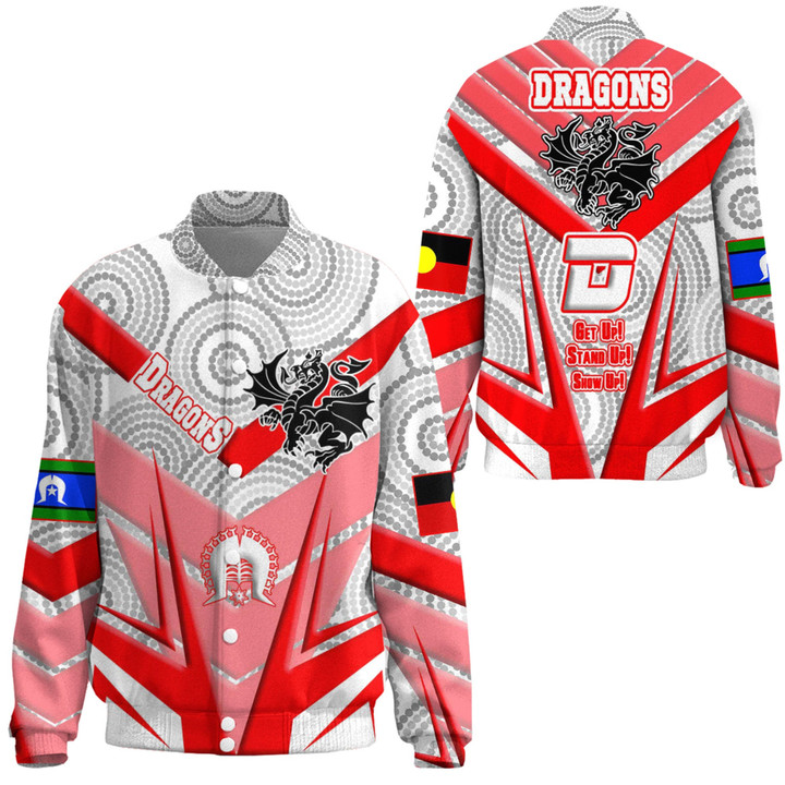 Love New Zealand Clothing - St. George Illawarra Dragons Naidoc 2022 Sporty Style Thicken Stand-Collar Jacket A35 | Love New Zealand