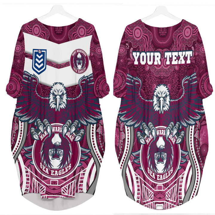 Love New Zealand Clothing - Manly Warringah Sea Eagles New Style Batwing Pocket Dress A35 | Love New Zealand
