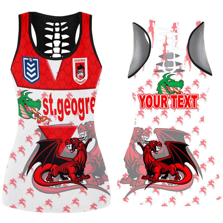 Love New Zealand Clothing - St. George Illawarra Dragons Style New Hollow Tank Top A35 | Love New Zealand