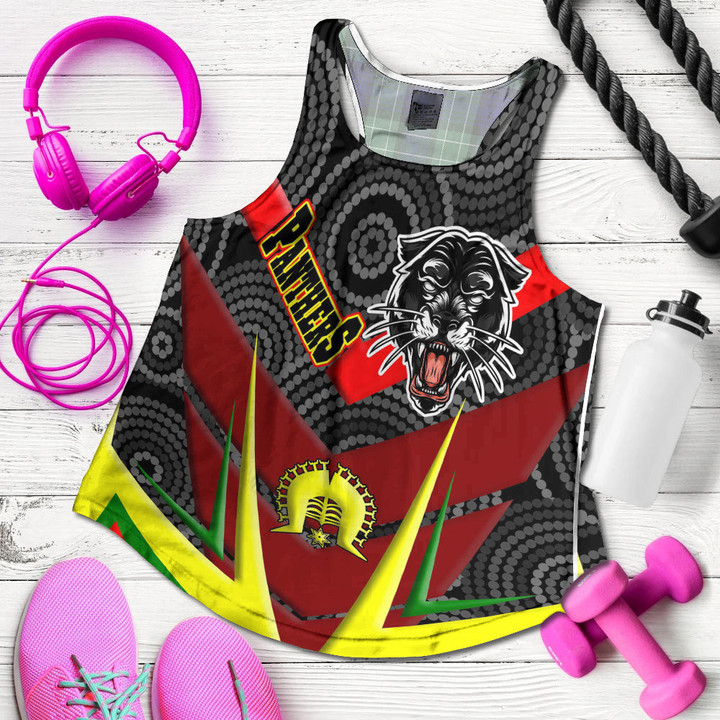 Love New Zealand Clothing - Penrith Panthers Naidoc 2022 Sporty Style Racerback Tank A35 | Love New Zealand