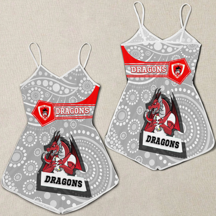 Love New Zealand Clothing - St. George Illawarra Dragons Simple Style Women Rompers A35
