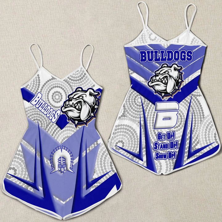 Love New Zealand Clothing - Canterbury-Bankstown Bulldogs Naidoc 2022 Sporty Style Women Rompers A35