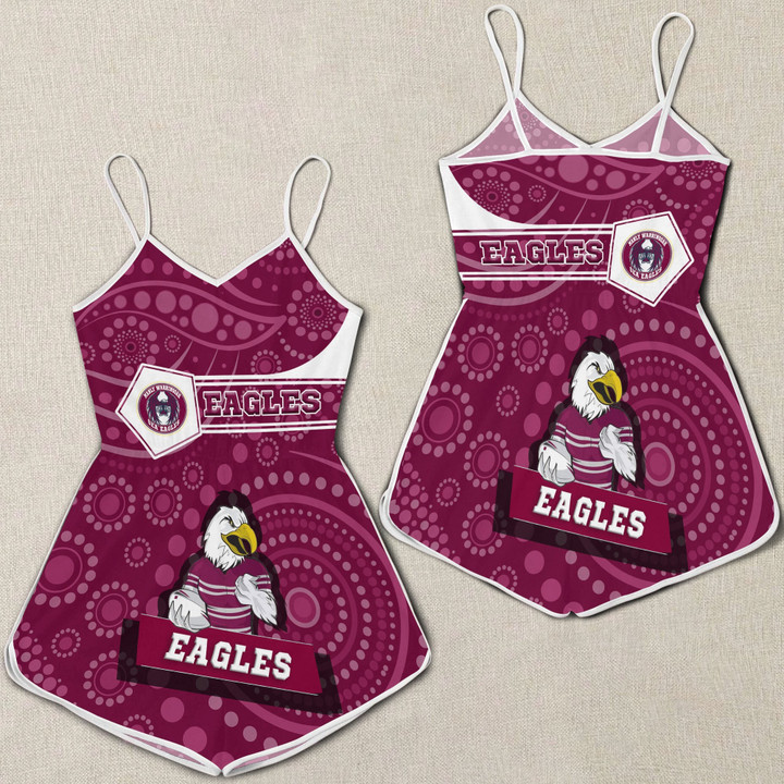Love New Zealand Clothing - Manly Warringah Sea Eagles Simple Style Women Rompers A35