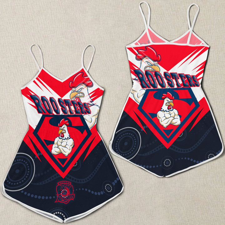 Love New Zealand Clothing - Sydney Roosters Superman Women Rompers A35
