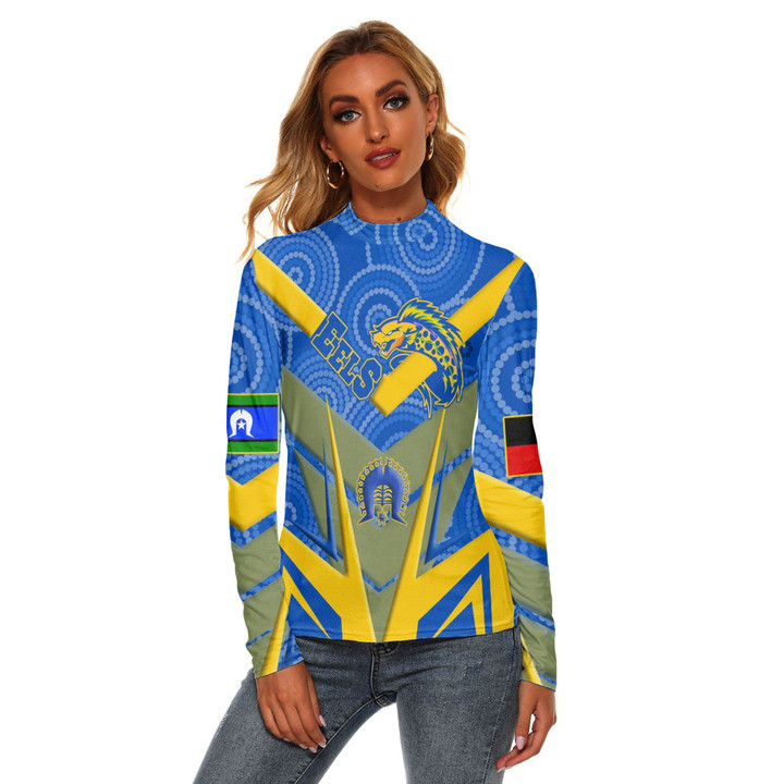 Love New Zealand Clothing - Parramatta Eels Naidoc 2022 Sporty Style Women's Stretchable Turtleneck Top A35 | Love New Zealand