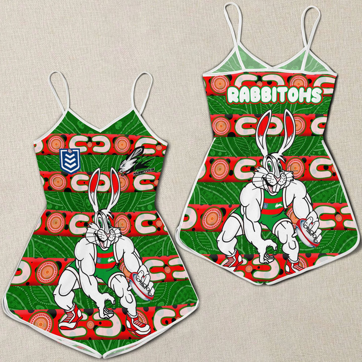 Love New Zealand Clothing - South Sydney Rabbitohs Comic Style Women Rompers A35