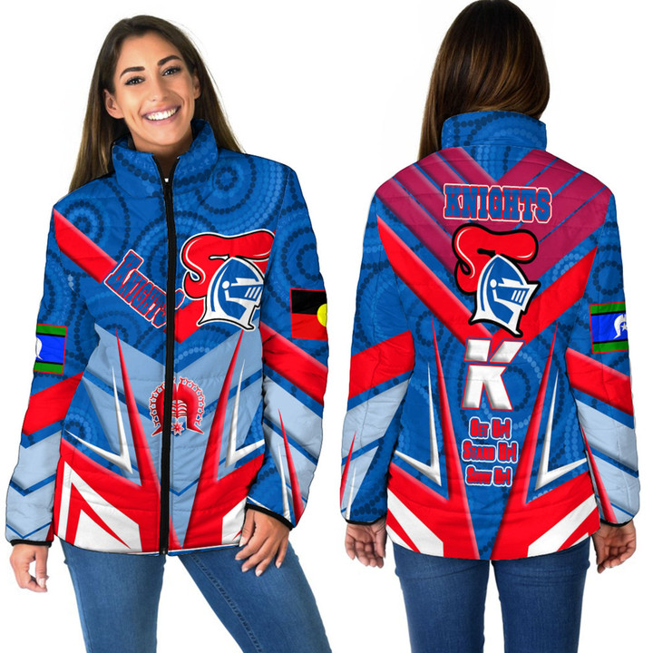 Love New Zealand Clothing - Newcastle Knights Naidoc 2022 Sporty Style Women Padded Jacket A35 | Love New Zealand