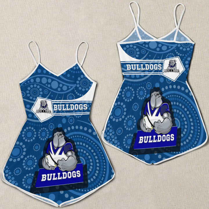 Love New Zealand Clothing - Canterbury-Bankstown Bulldogs Simple Style Women Rompers A35