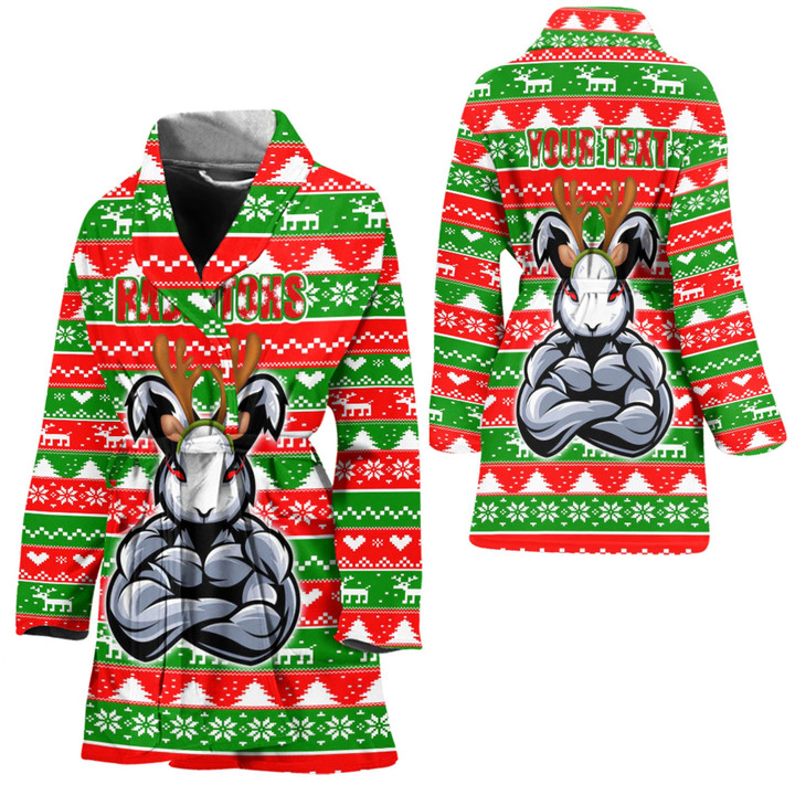 Love New Zealand Clothing - (Custom) South Sydney Rabbitohs Christmas 2022 Bath Robe A35 | Love New Zealand