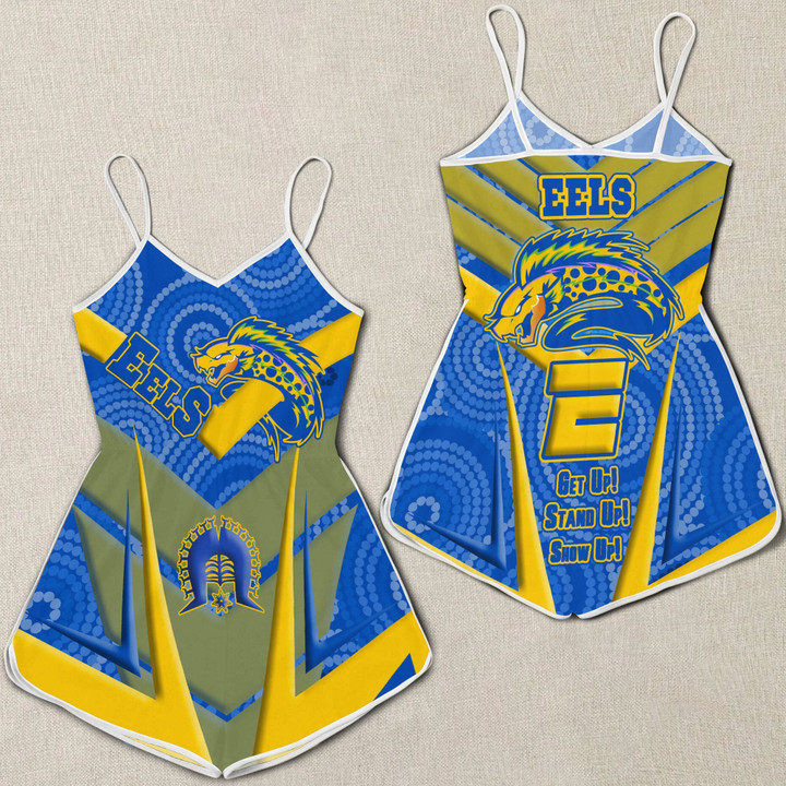 Love New Zealand Clothing - Parramatta Eels Naidoc 2022 Sporty Style Women Rompers A35