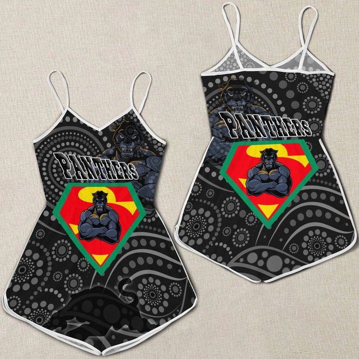 Love New Zealand Clothing - Penrith Panthers Superman Women Rompers A35