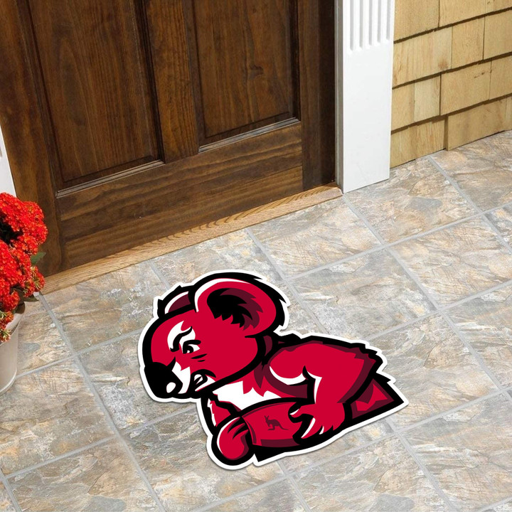 Love New Zealand Custom Shape Rubber Doormat - Queensland Reds Mascot Custom Shape Rubber Doormat A35