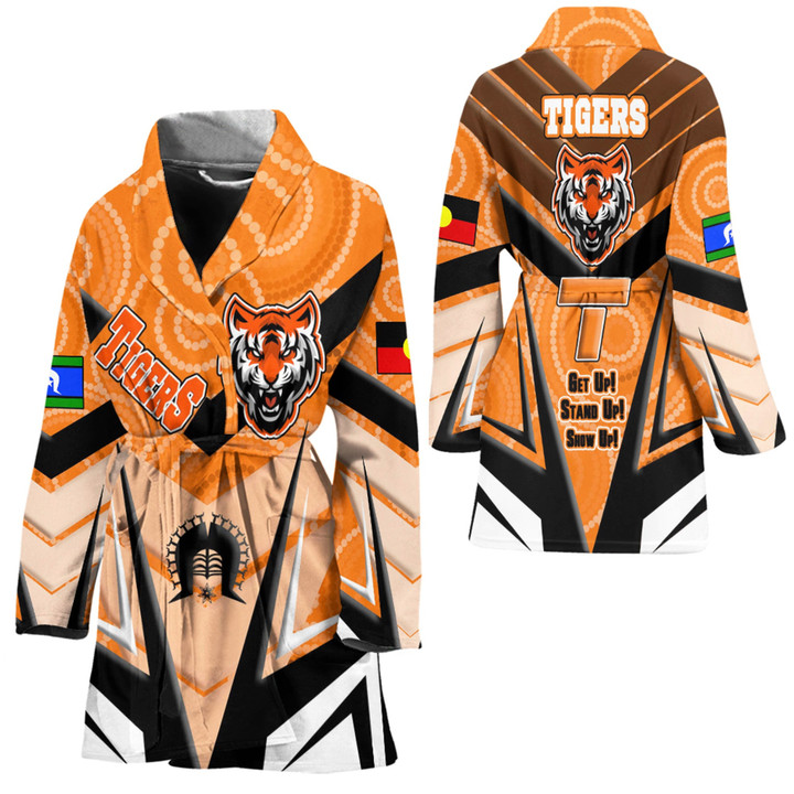Love New Zealand Clothing - West Tigers Naidoc 2022 Sporty Style Bath Robe A35 | Love New Zealand