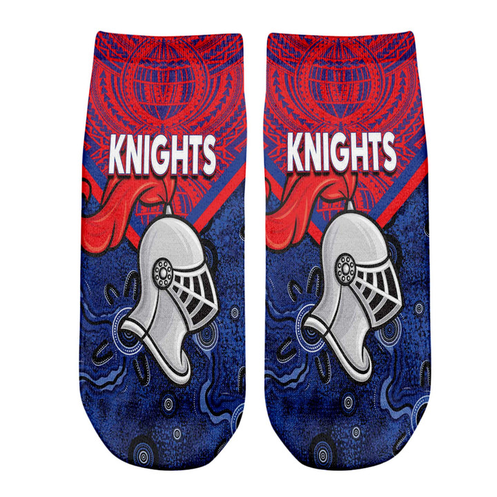 Love New Zealand Socks - (Custom) Newcastle Knights Tattoo Style Ankle Socks A31 | Lovenewzealand.co