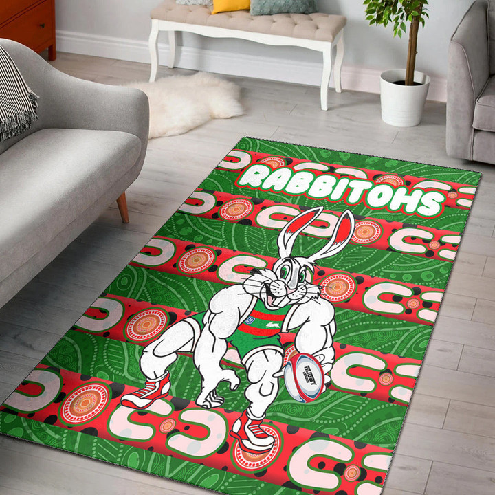 Love New Zealand Area Rug - South Sydney Roosters Comic Style New Area Rug | africazone.store
