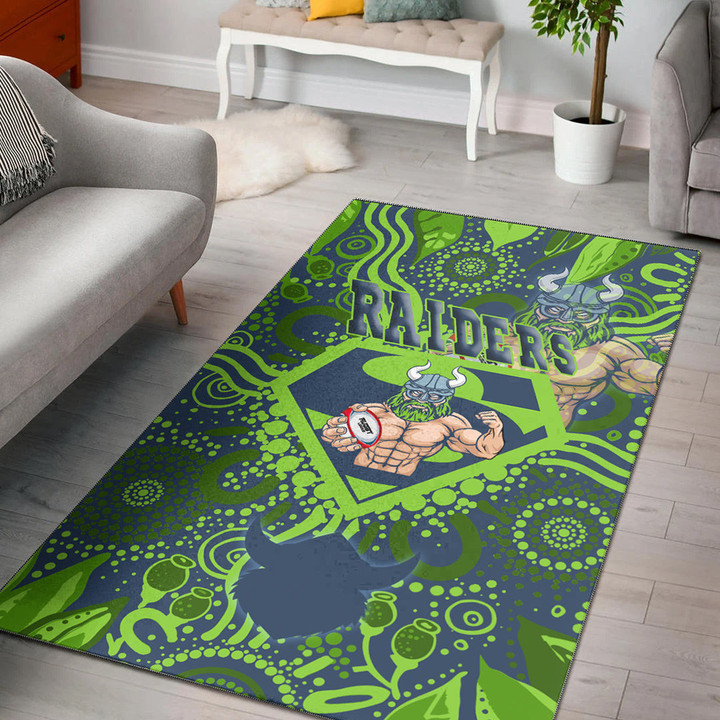 Love New Zealand Area Rug - Canberra Raiders Superman Area Rug | africazone.store
