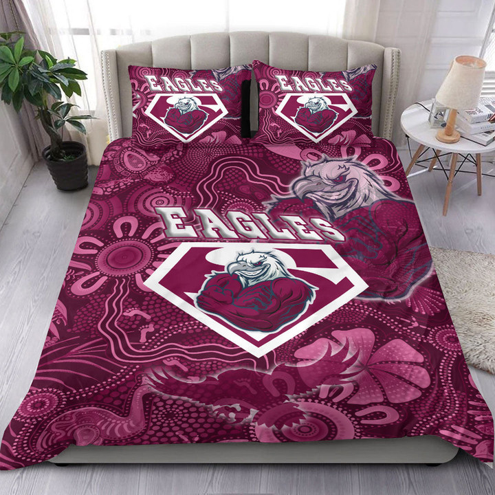 Love New Zealand Bedding Set - Manly Warringah Sea Eagles Superman Bedding Set | africazone.store
