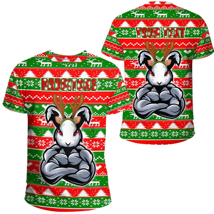 Love New Zealand Clothing - (Custom) South Sydney Rabbitohs Christmas 2022 T-shirt A35 | Love New Zealand