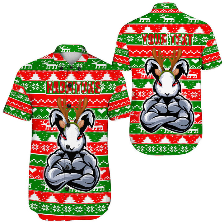 Love New Zealand Clothing - (Custom) South Sydney Rabbitohs Christmas 2022 Short Sleeve Shirt A35 | Love New Zealand