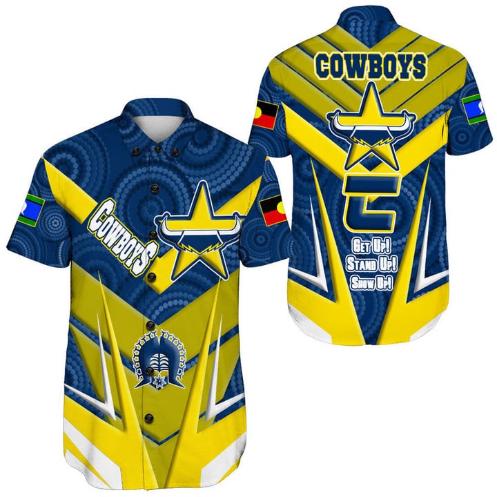 Love New Zealand Clothing - North Queensland Cowboys Naidoc 2022 Sporty Style Short Sleeve Shirt A35 | Love New Zealand