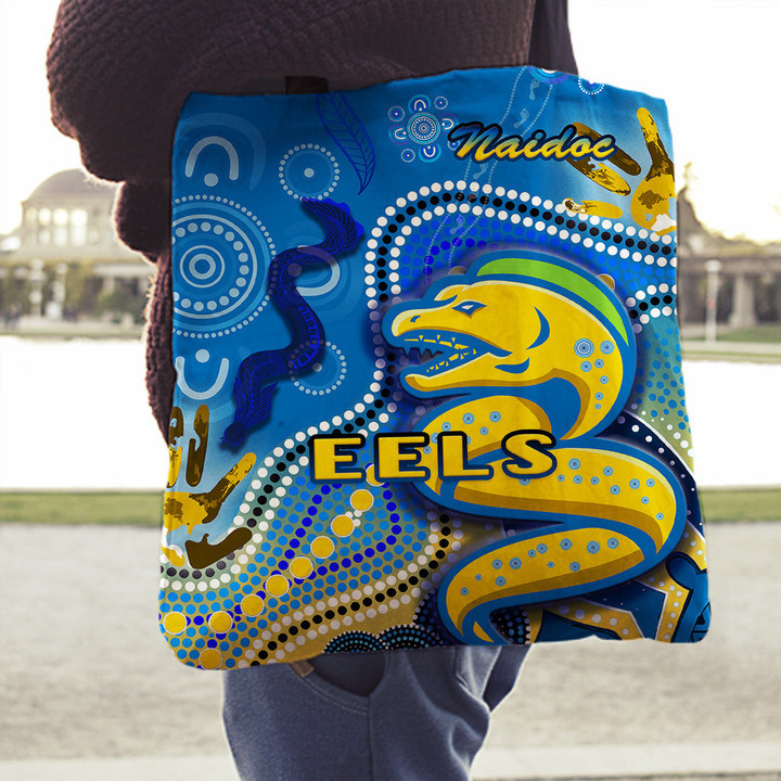 Love New Zealand Tote Bag - Parramatta Eels New Naidoc Tote Bag | africazone.store
