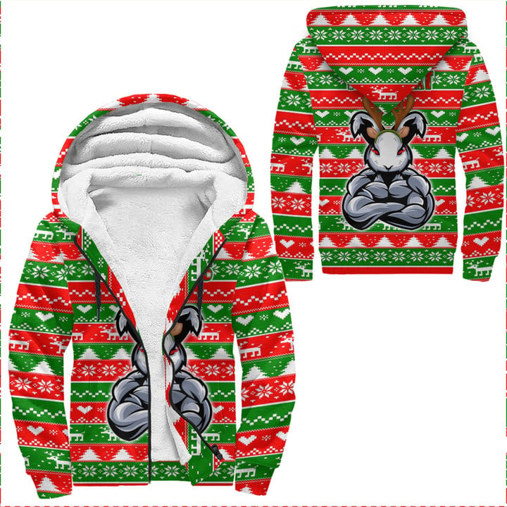 Love New Zealand Clothing - (Custom) South Sydney Rabbitohs Christmas 2022 Sherpa Hoodies A35 | Love New Zealand