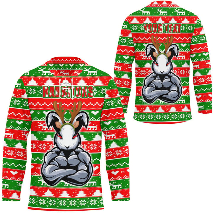 Love New Zealand Clothing - (Custom) South Sydney Rabbitohs Christmas 2022 Hockey Jersey A35 | Love New Zealand