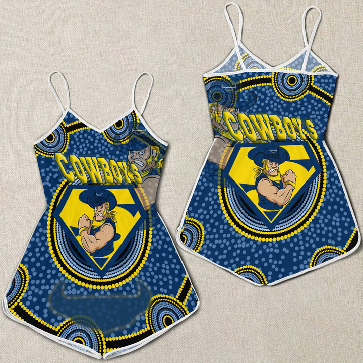 Love New Zealand Clothing - North Queensland Cowboys Superman Women Rompers A35